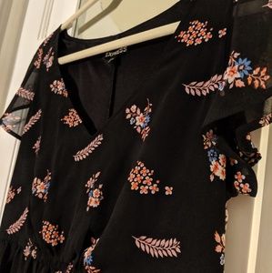 Express Short Floral Summer Dress Size M